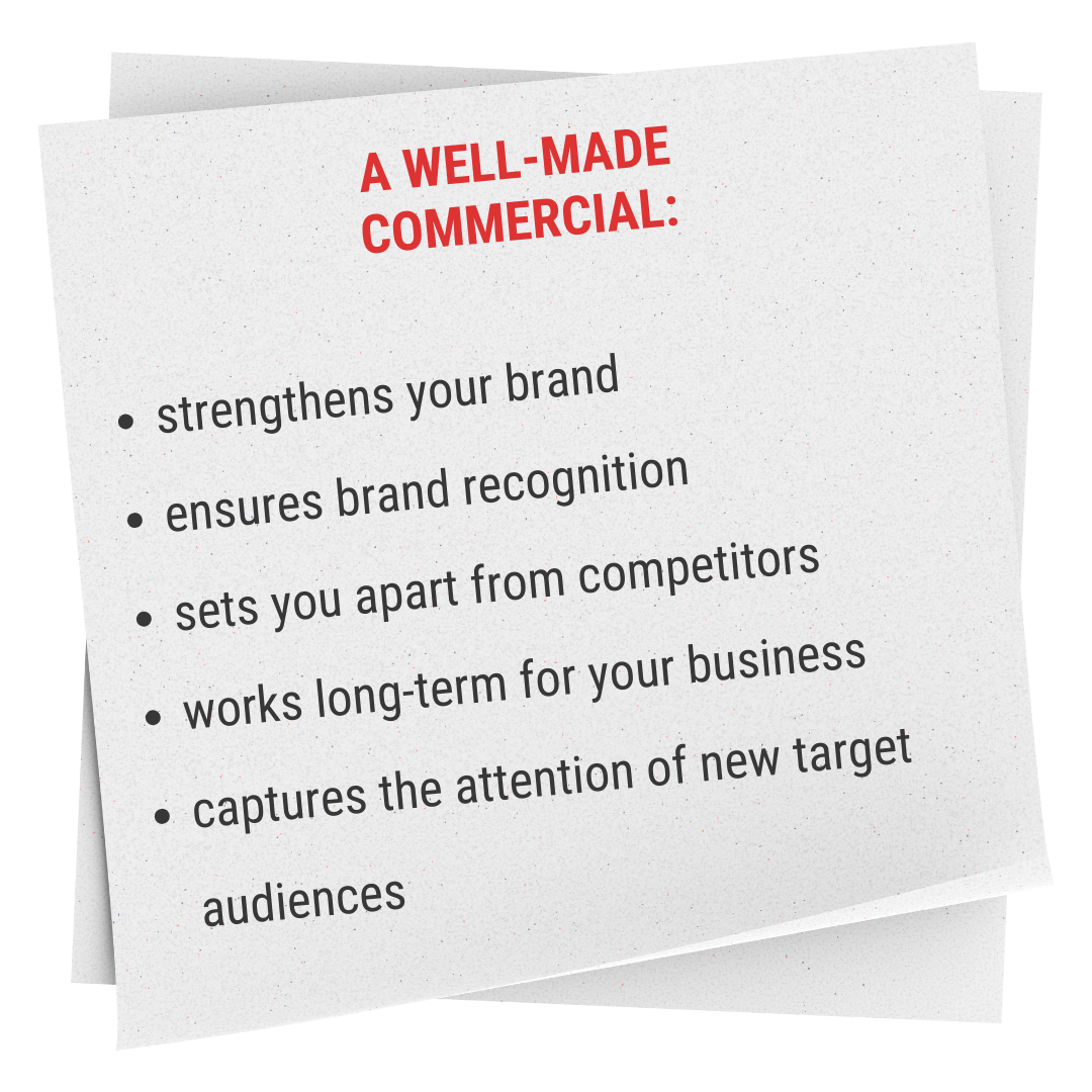 a well-made commercial: